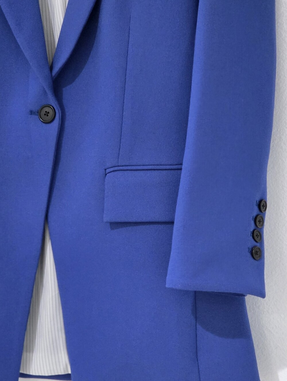 Veronica Beard Ultramarine Cobalt Blue Long Mathis Dickey Blazer Jacket - Picture 8 of 12